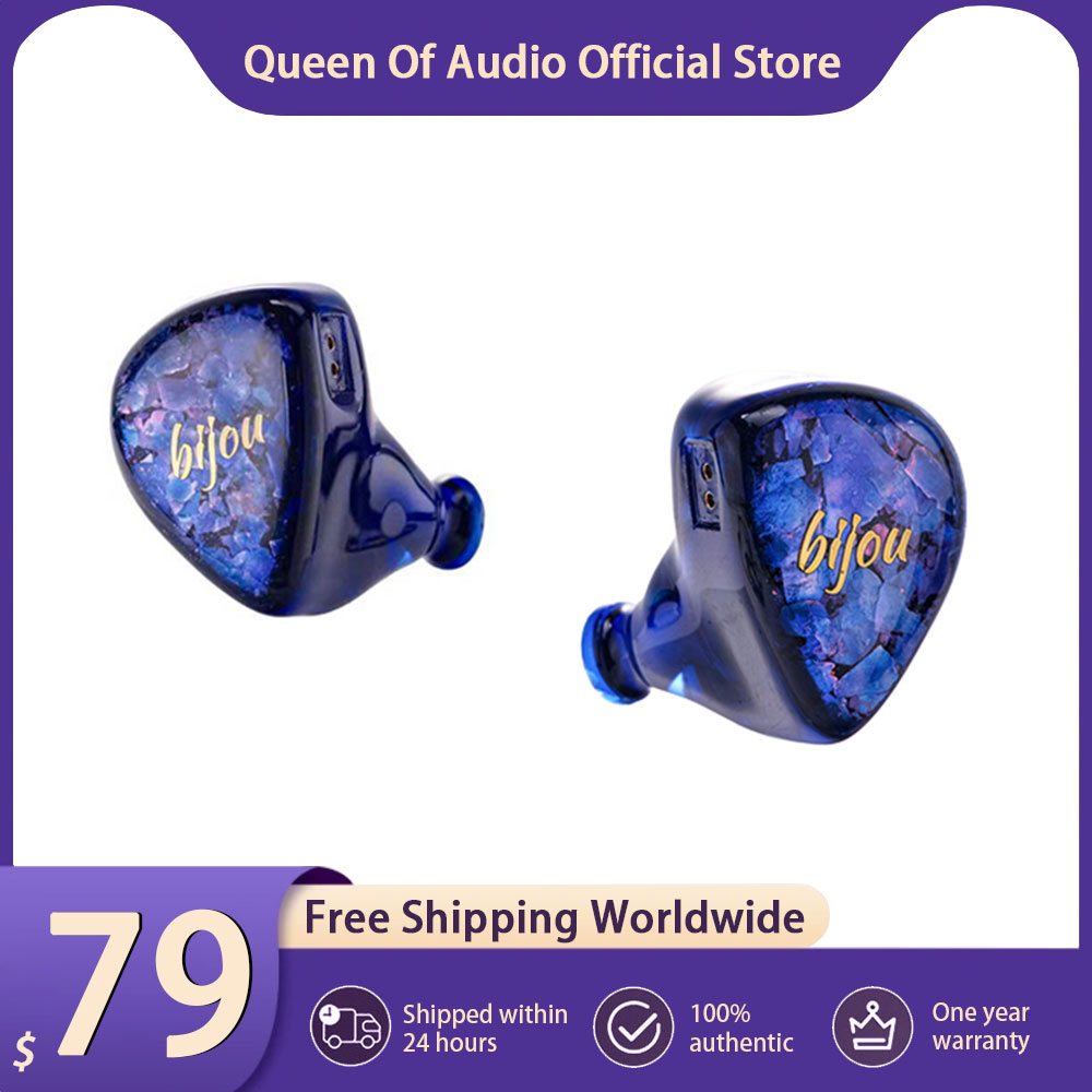 Planar Magnetic Iem Earphones - Headphone QoA Bijou Baru 1DD+1BA+1BCD In-Ear