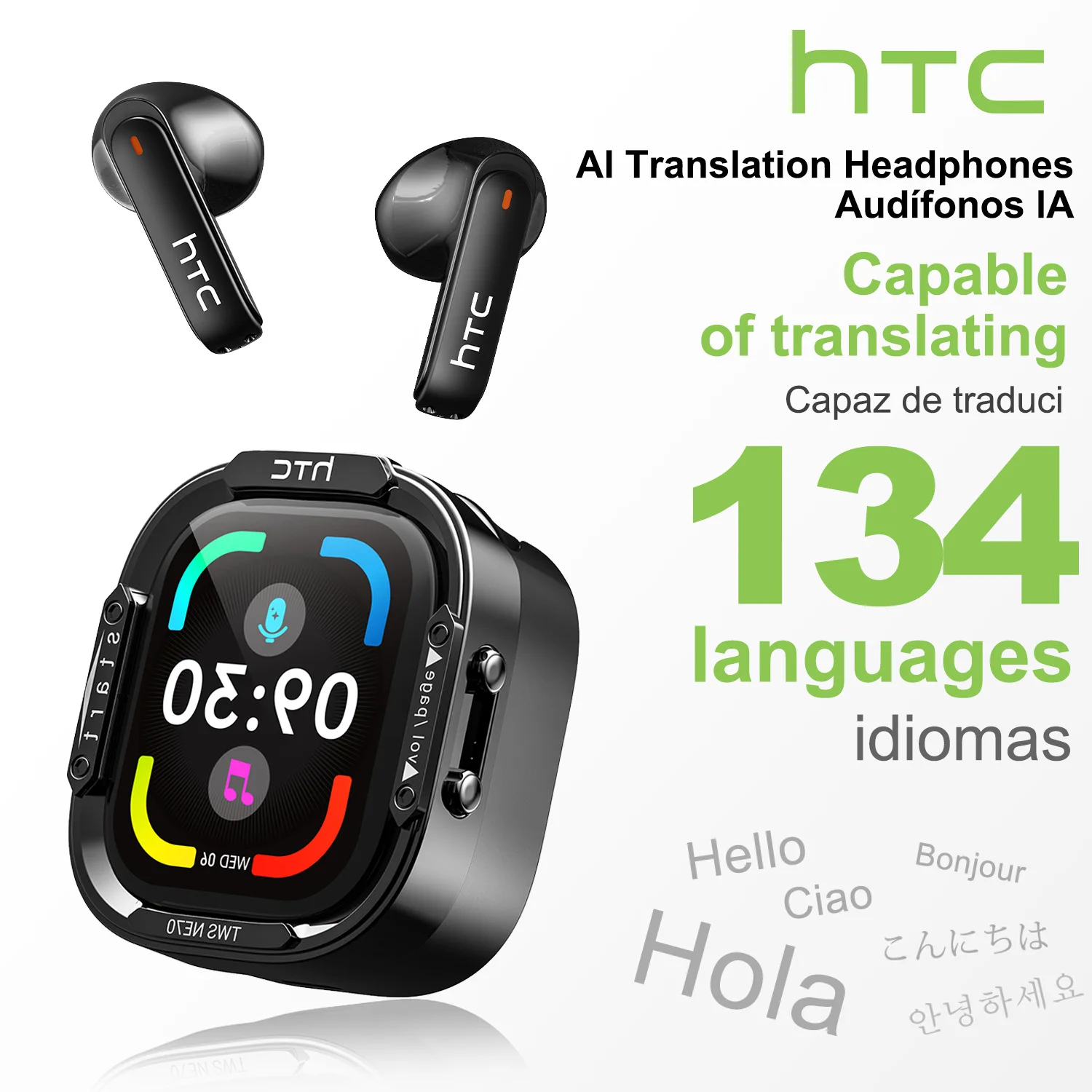 Type C Wired Earphones With Mic - HTC NE70 Headphone Bluetooth V6.0 Earphone