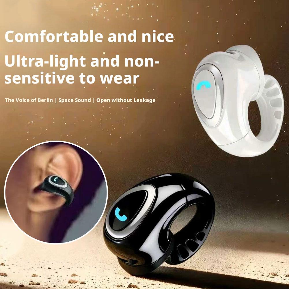 Open Ear Air Conduction Headphones - Headphone Bluetooth Nirkabel Model Jepit Telinga