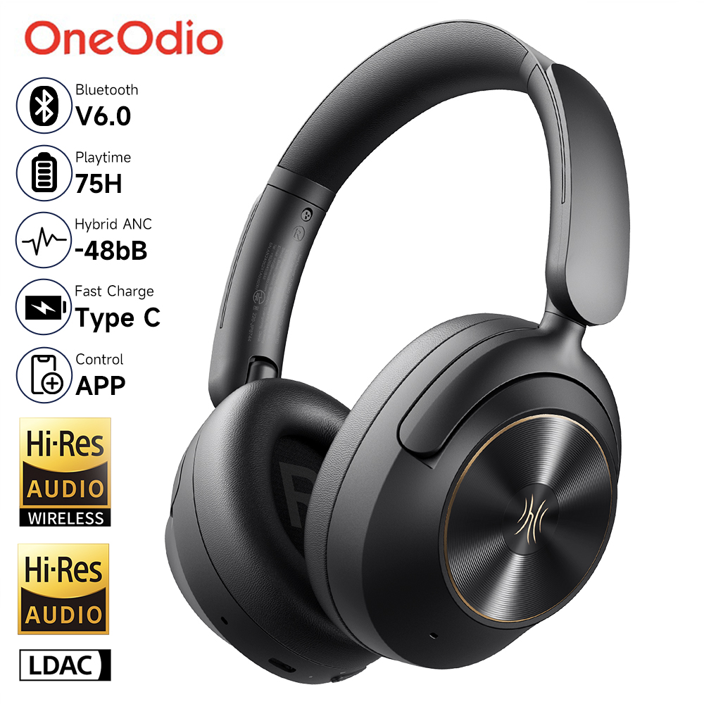 Anc Wireless Over Ear Headphones - Oneodio A6 ANC Headphone Bluetooth Nirkabel