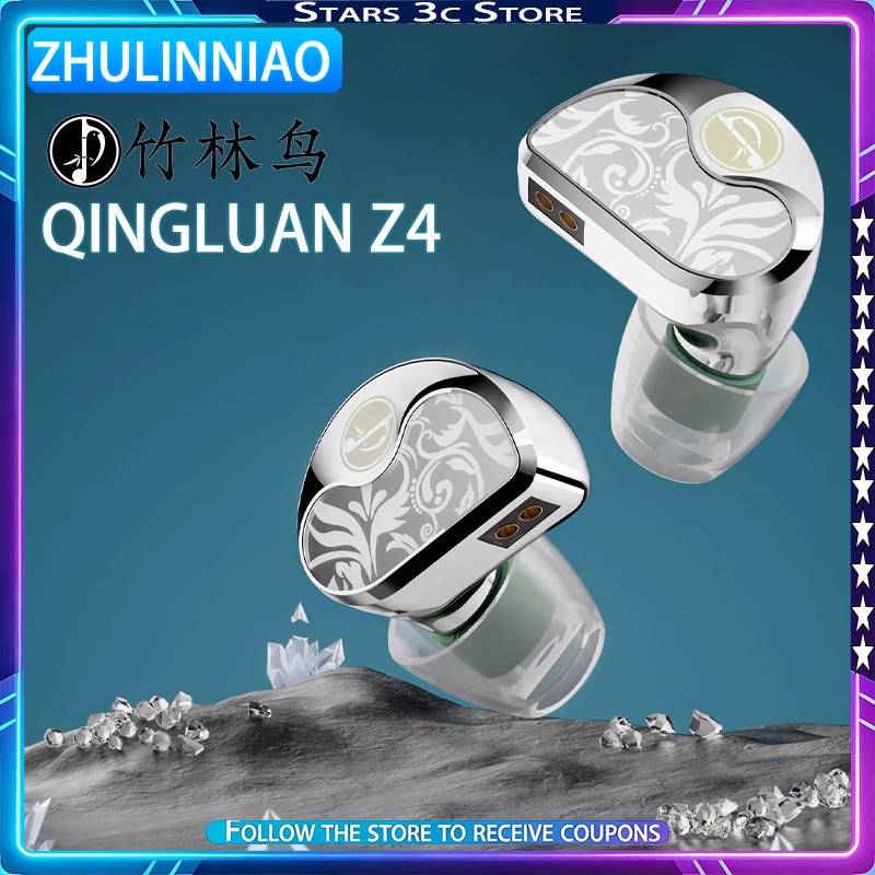 Planar Magnetic Iem Earphones - Earphone HIFI Zhulinniao Qingluan Z4 Baru