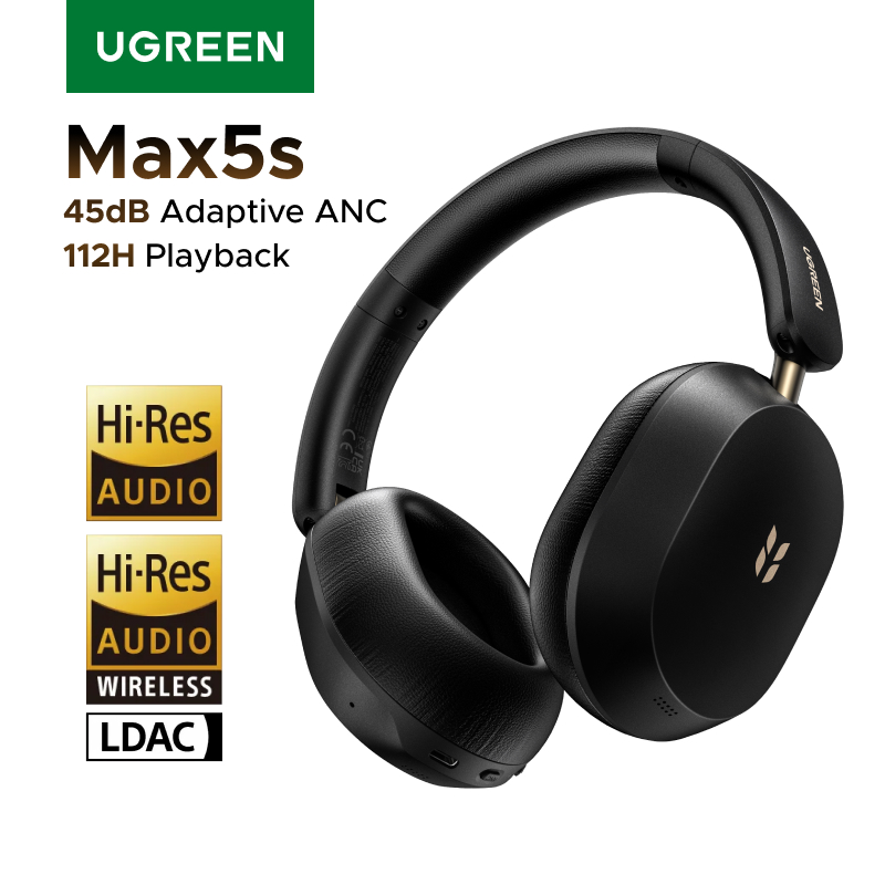 Anc Wireless Over Ear Headphones - 2026 Headphone Nirkabel Bluetooth UGREEN Max5s