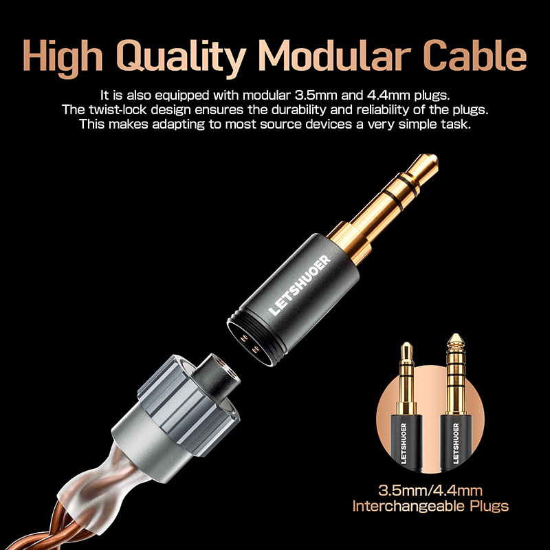 Letshuoer S08 Earphone In-ear  - Planar Magnetic Iem Earphones ulasan dan harga
