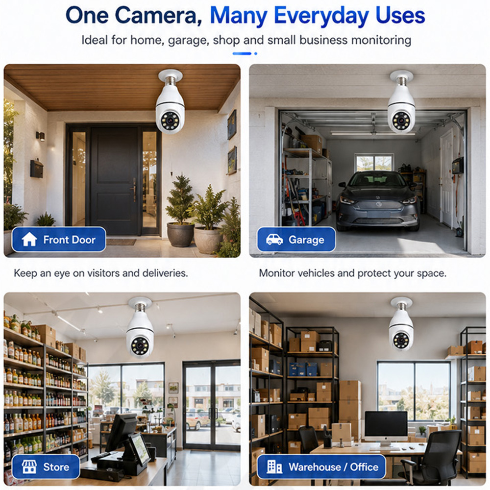 Kamera Bohlam Tuya Wireless Li - Cameras ulasan dan harga