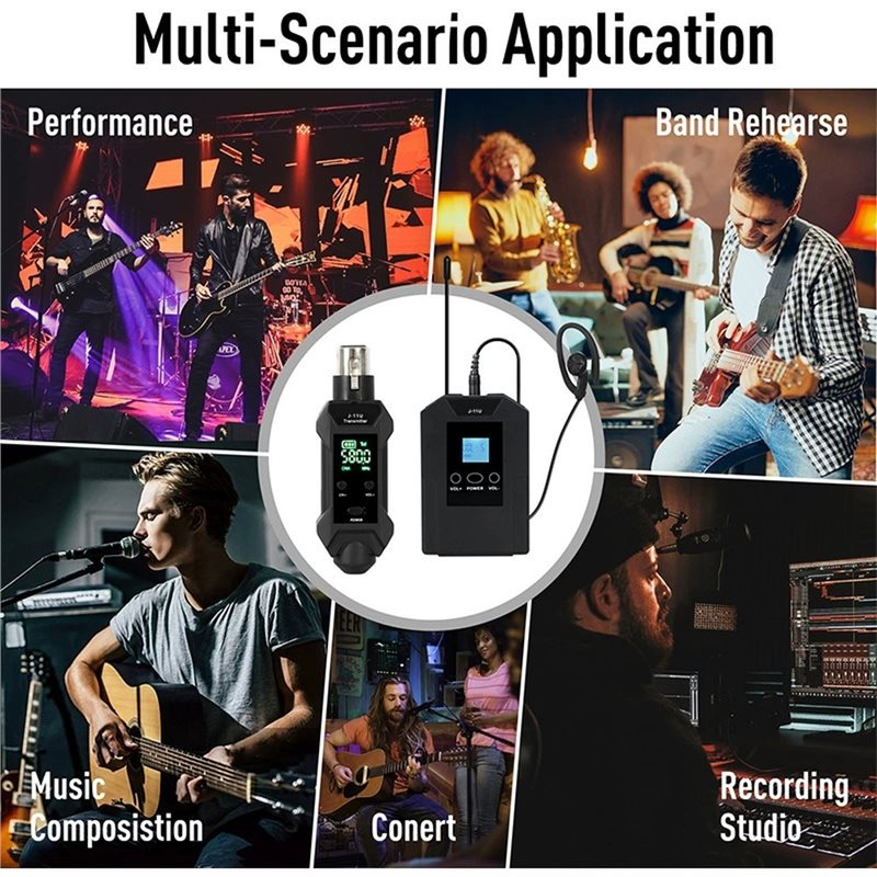 Monitor In-Ear Nirkabel J-11U  - In Ear Monitors For Singers ulasan dan harga