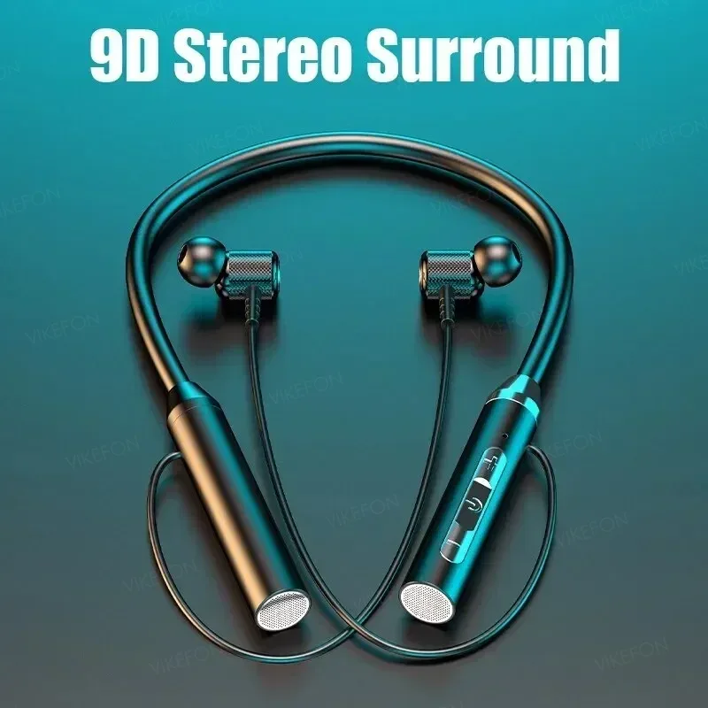 Headphone Nirkabel Bluetooth 5 - Magnetic Neckband Sports Earphones ulasan dan harga