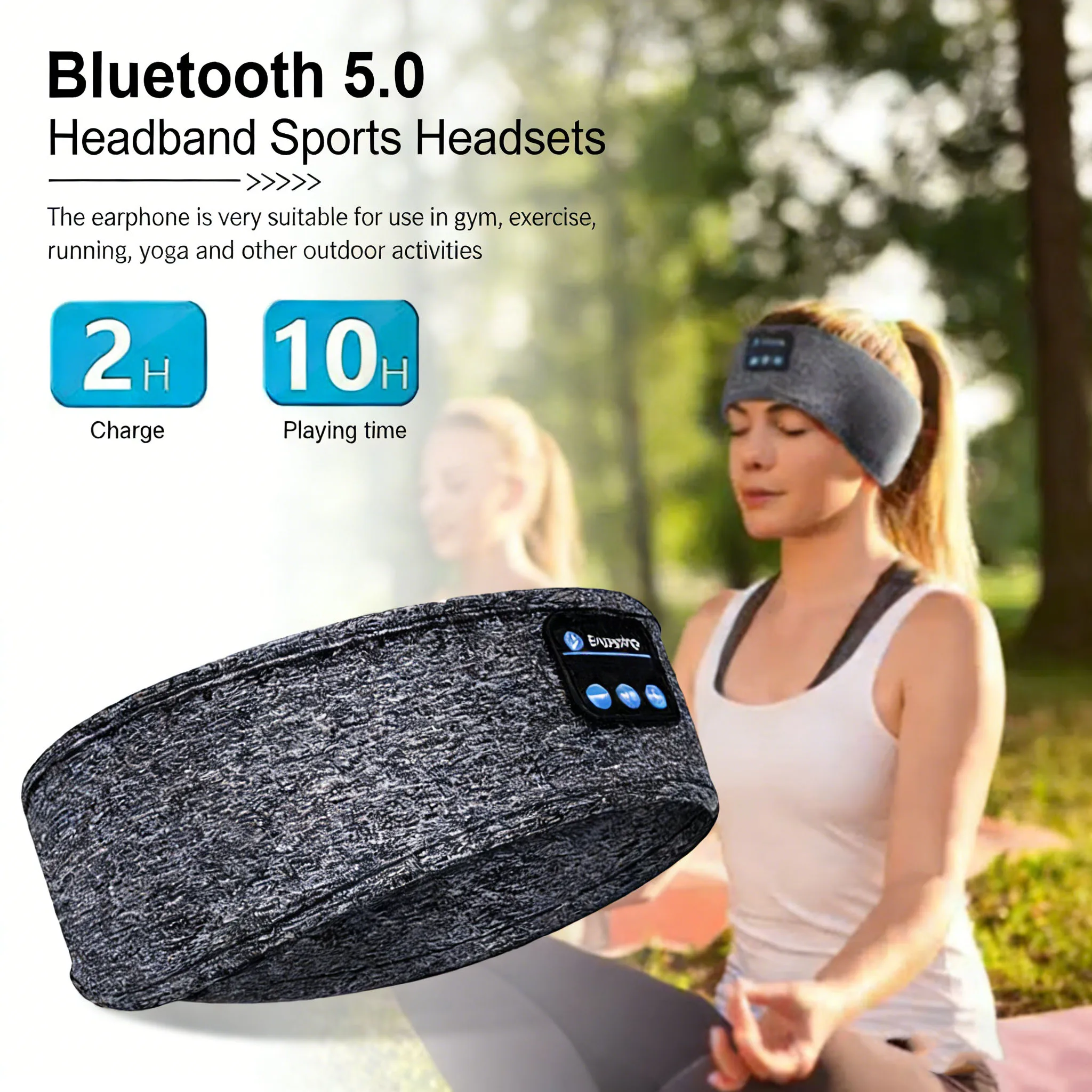 Headphone Bluetooth Fone untuk - Sleep Mask Headphones Bluetooth ulasan dan harga