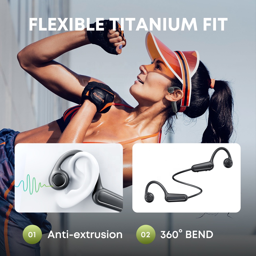 Headset Olahraga Nirkabel Pabr - Bone Conduction Running Headphones ulasan dan harga