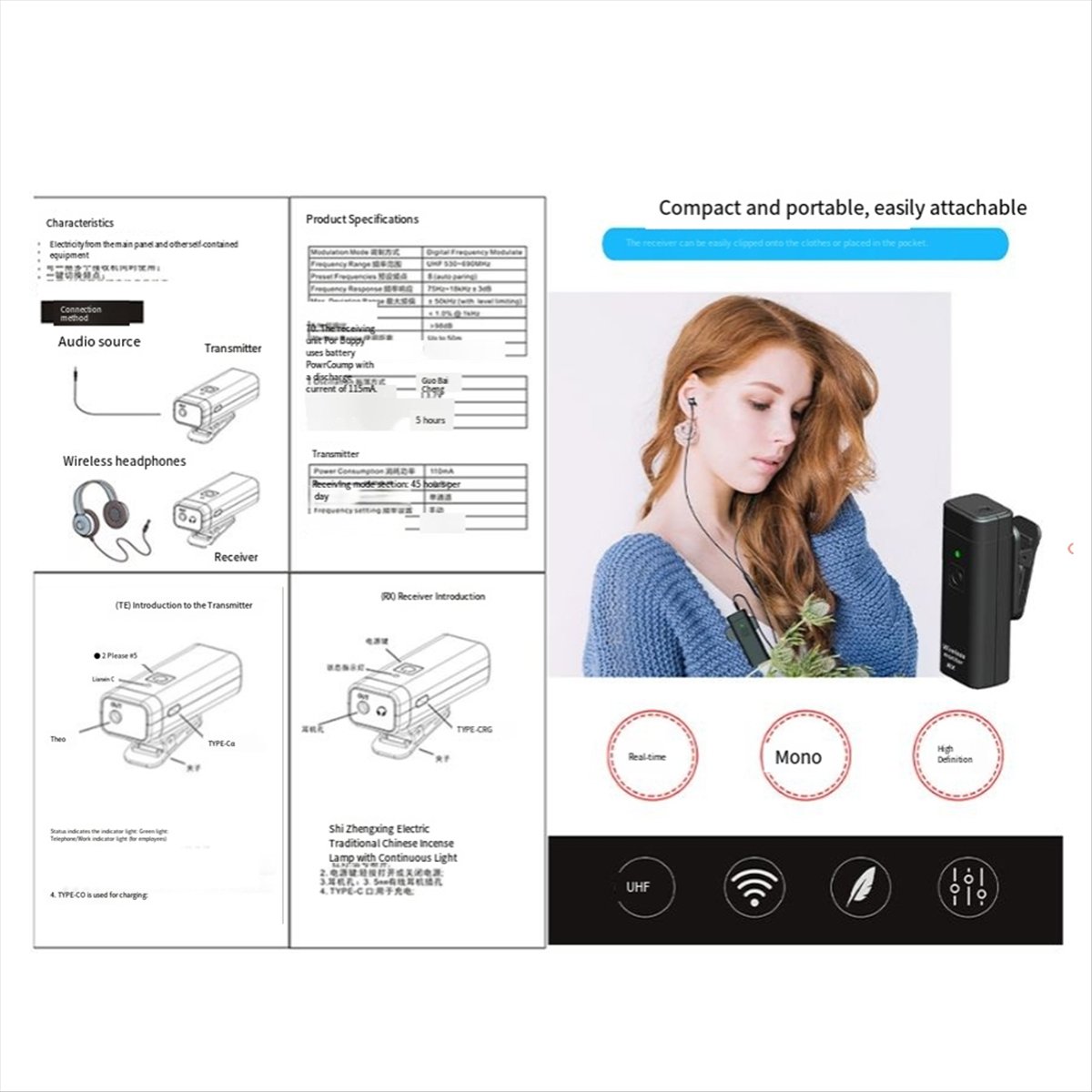 Sistem Pemantauan Earphone Nir - In Ear Monitors For Singers ulasan dan harga