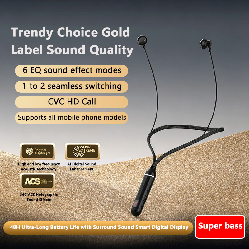    Earphone Bluetooth Nirkabe - Magnetic Neckband Sports Earphones ulasan dan harga