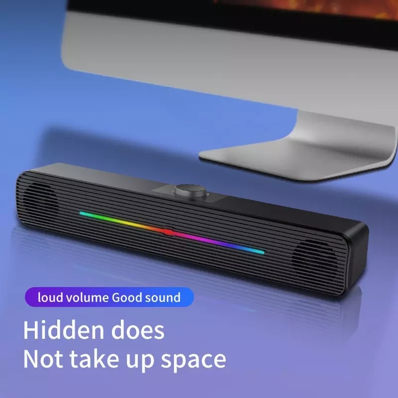 E-1407 Speaker Nirkabel RGB Gr - Rgb Computer Soundbar For Pc ulasan dan harga