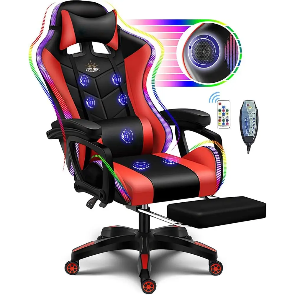 Kursi Gaming Ergonomis dengan  - Speakers ulasan dan harga