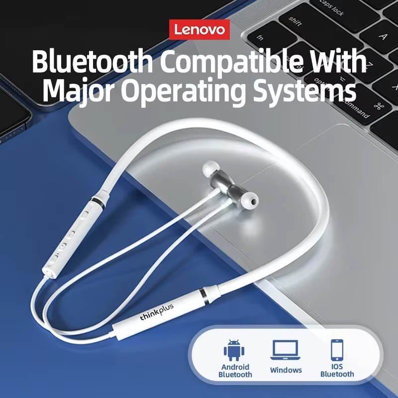 Earphone Bluetooth Lenovo Taha - Magnetic Neckband Sports Earphones ulasan dan harga