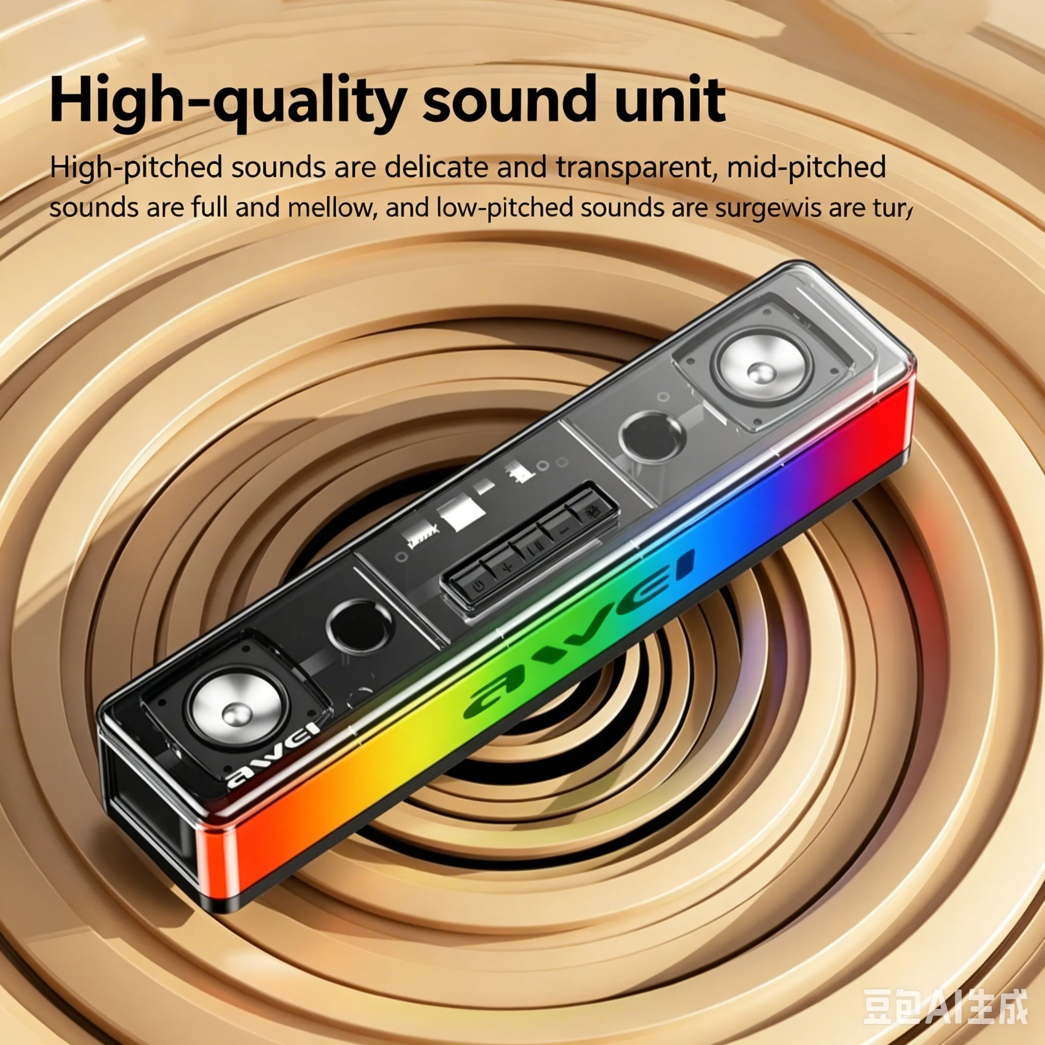 Speaker Bluetooth RGB Soundbar - Rgb Computer Soundbar For Pc ulasan dan harga