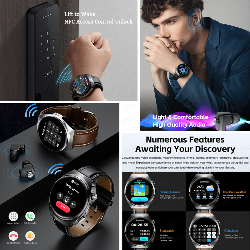 Jam Tangan Pintar 2 in 1 Baru  - Tws Earbuds Bluetooth 5.3 ulasan dan harga