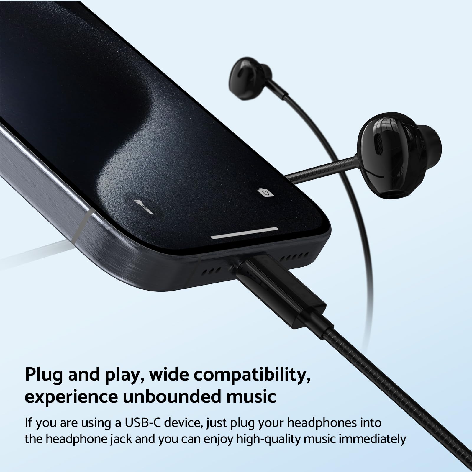 Headphone Berkabel In-Ear Earp - Type C Wired Earphones With Mic ulasan dan harga