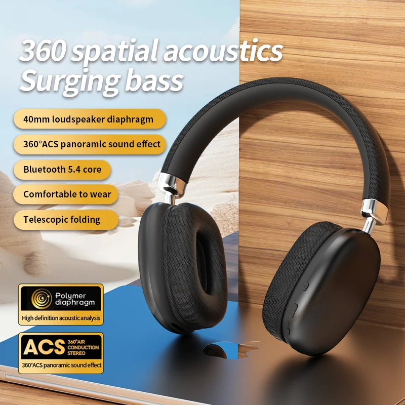 2026 Headphone Bluetooth Air M - Anc Wireless Over Ear Headphones ulasan dan harga