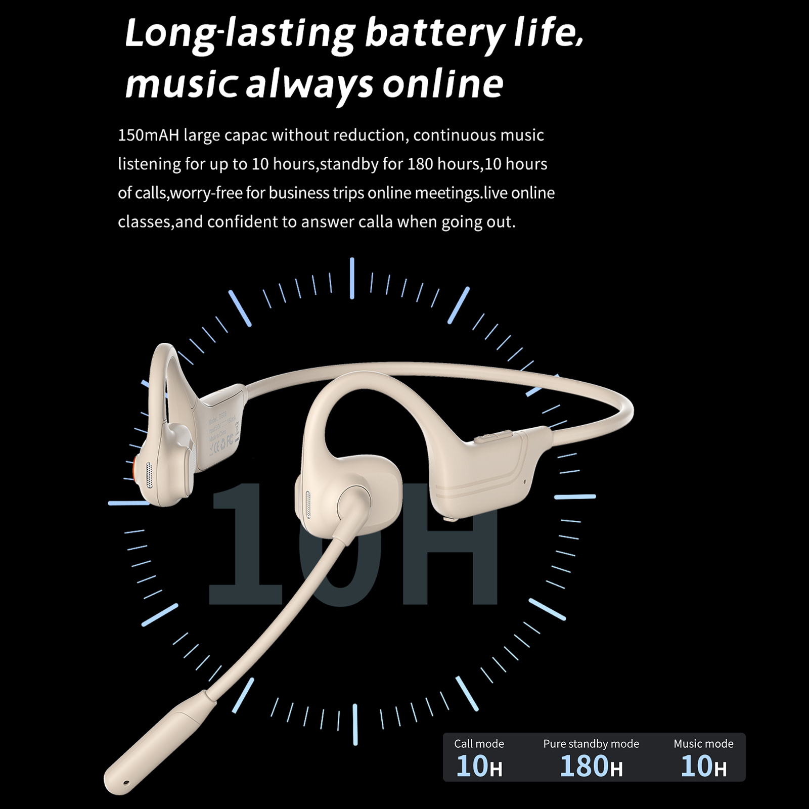 2026 JY Headset Konduksi Tulan - Bone Conduction Running Headphones ulasan dan harga
