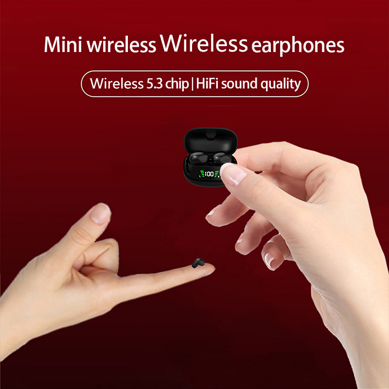 Headset Mini Nirkabel TWS Blue - Tws Earbuds Bluetooth 5.3 ulasan dan harga