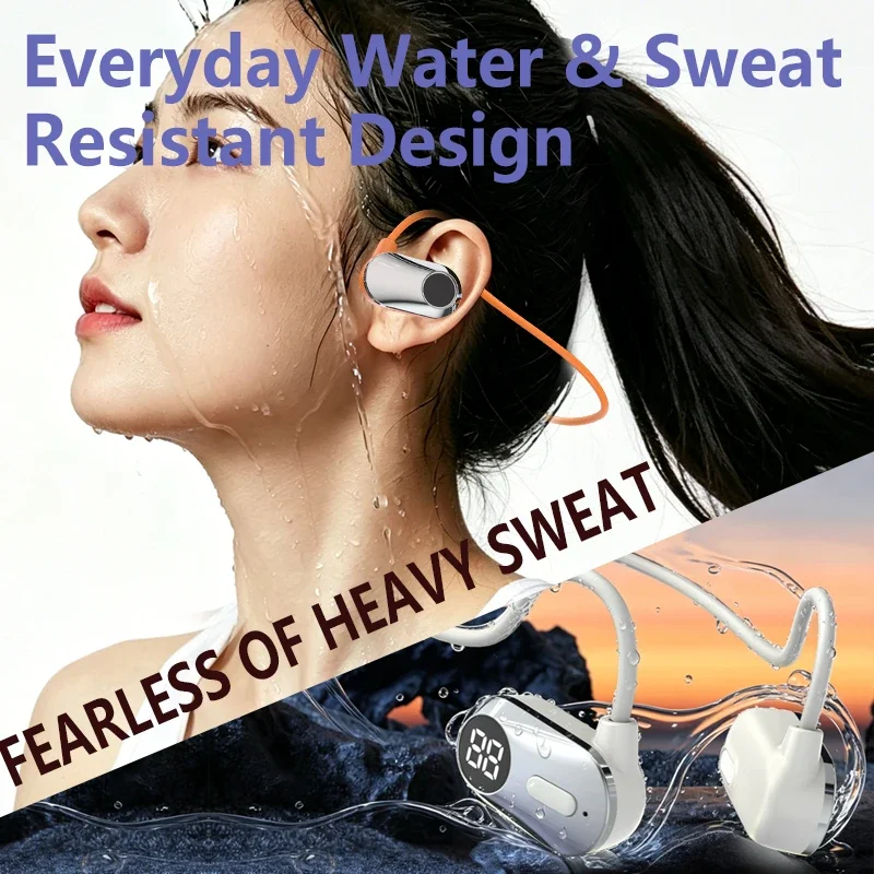 Headphone Bluetooth Olahraga d - Bone Conduction Running Headphones ulasan dan harga