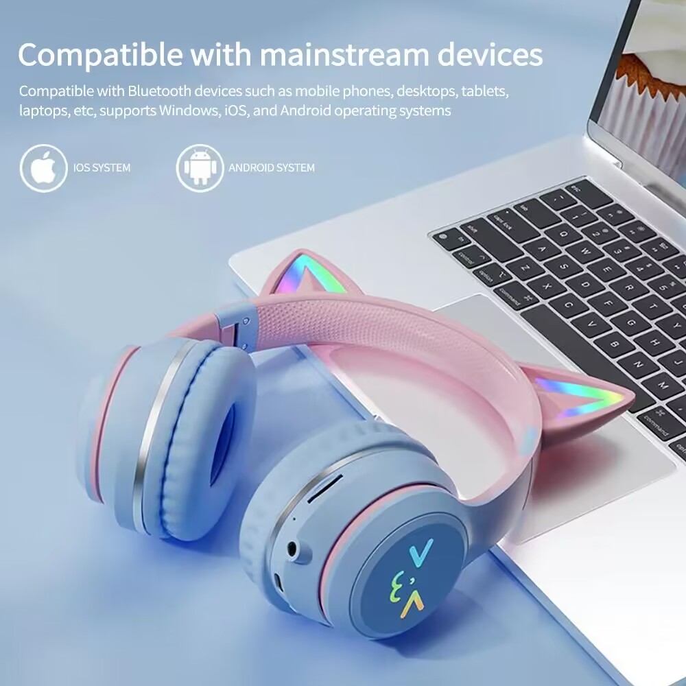 RGB earphone berkilau nirkabel - Gaming Headset With Mic Rgb ulasan dan harga