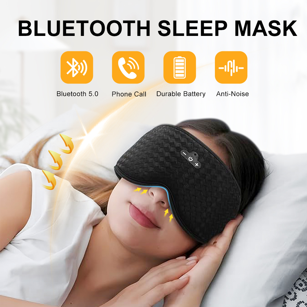Masker Tidur Bluetooth 3D Head - Sleep Mask Headphones Bluetooth ulasan dan harga