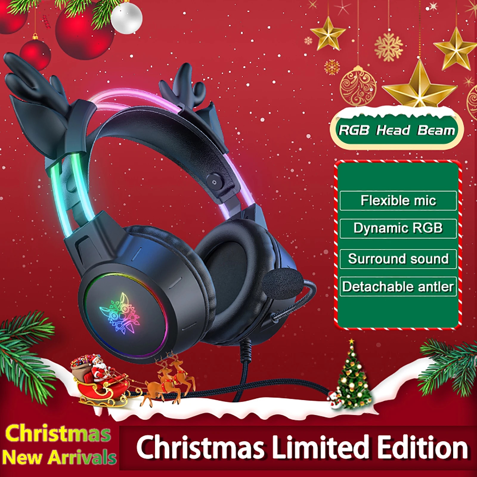 ONIKUMA Headset game dengan pe - Gaming Headset With Mic Rgb ulasan dan harga
