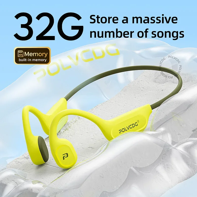POLVCDG X9 Earphone Konduksi T - Bone Conduction Running Headphones ulasan dan harga