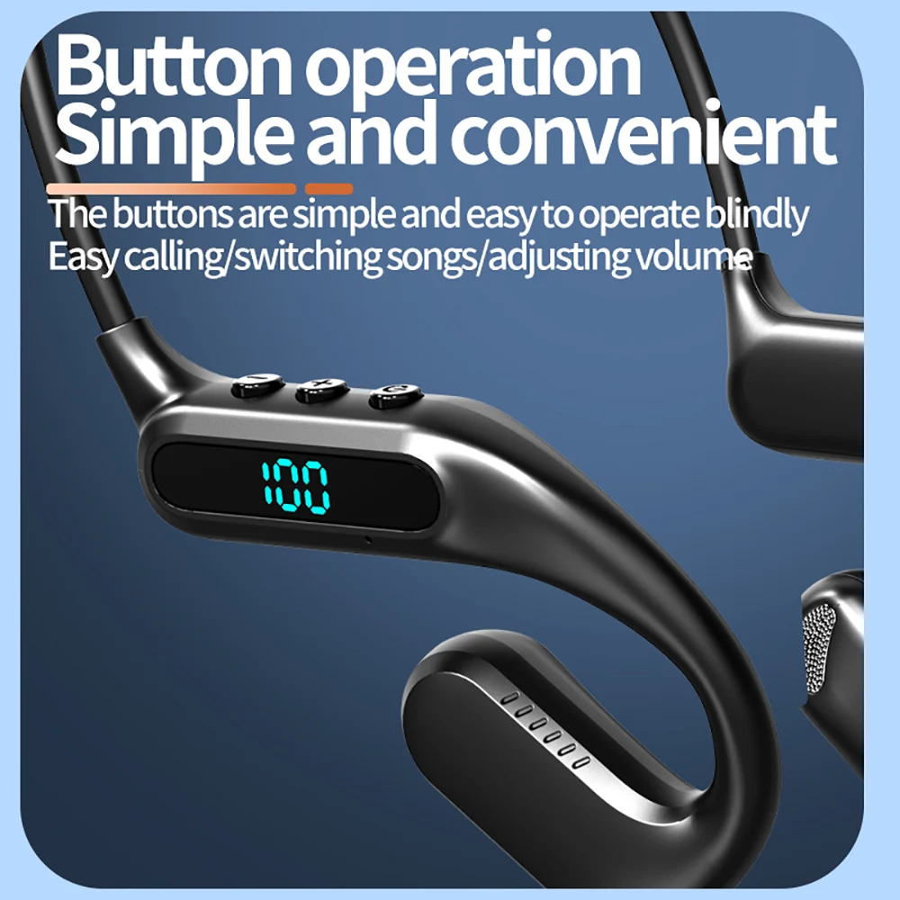 KEBIDUMEI Headphone Konduksi U - Open Ear Air Conduction Headphones ulasan dan harga