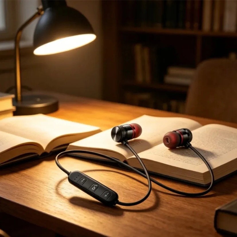 Earphone Bluetooth Neckband In - Magnetic Neckband Sports Earphones ulasan dan harga