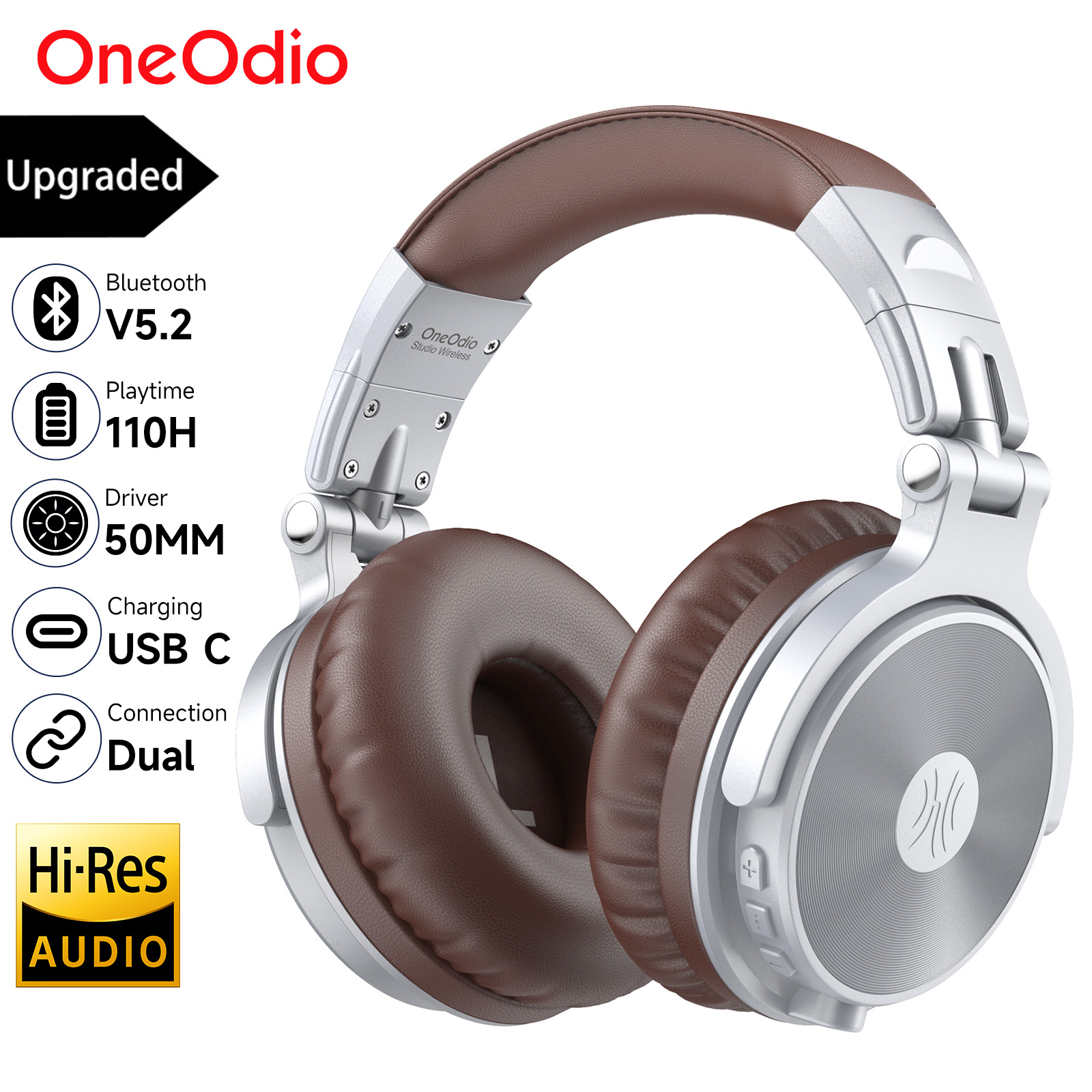 Headphone Nirkabel Oneodio Upg - Anc Wireless Over Ear Headphones ulasan dan harga
