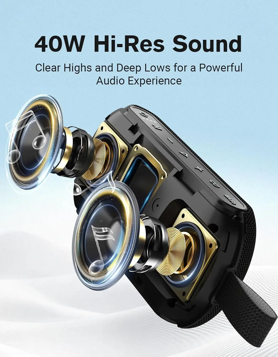OHAYO Speaker Bluetooth Portab - Portable Bluetooth Speaker Waterproof Ipx7 ulasan dan harga