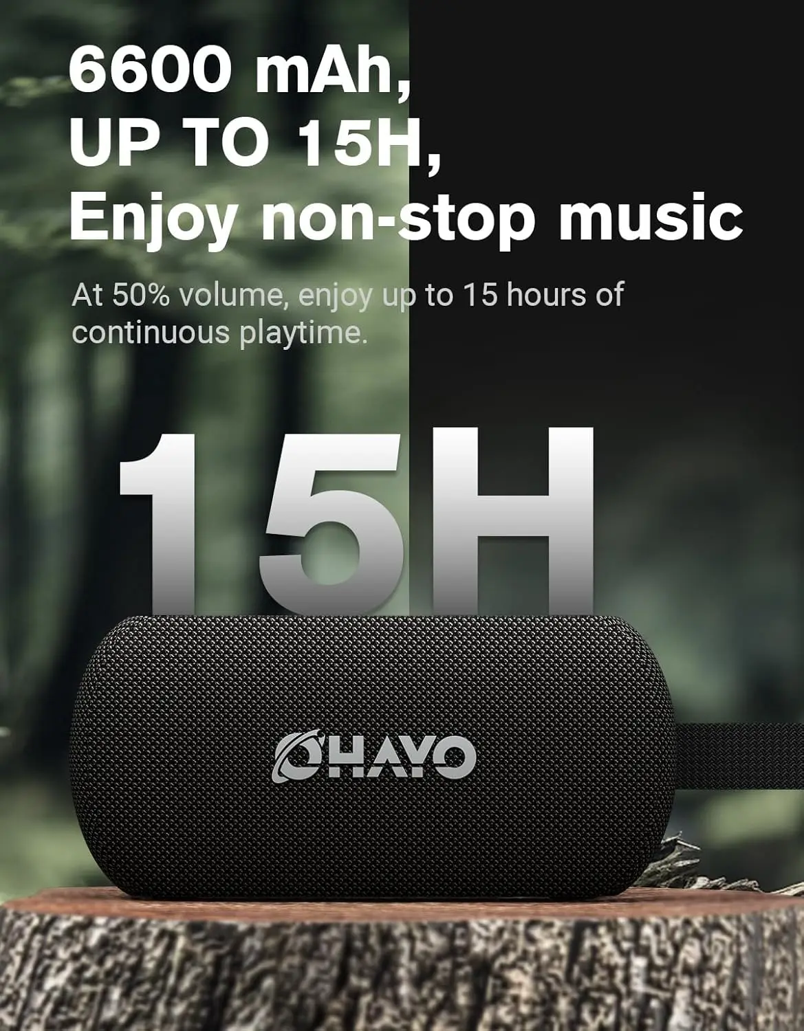 OHAYO Speaker Bluetooth Portab - Portable Bluetooth Speaker Waterproof Ipx7 ulasan dan harga