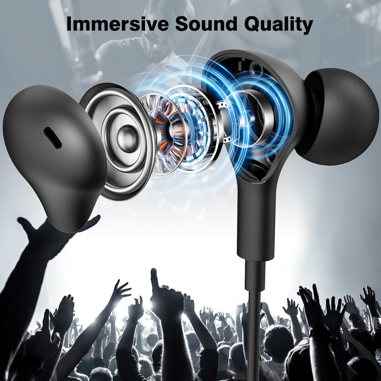 Headphone USB C untuk Samsung  - Type C Wired Earphones With Mic ulasan dan harga