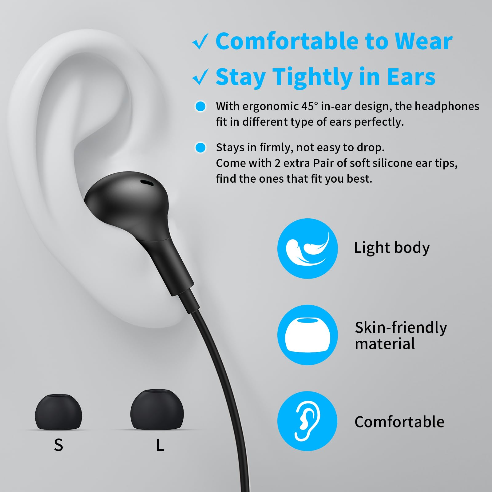 Headphone USB C untuk Samsung  - Type C Wired Earphones With Mic ulasan dan harga