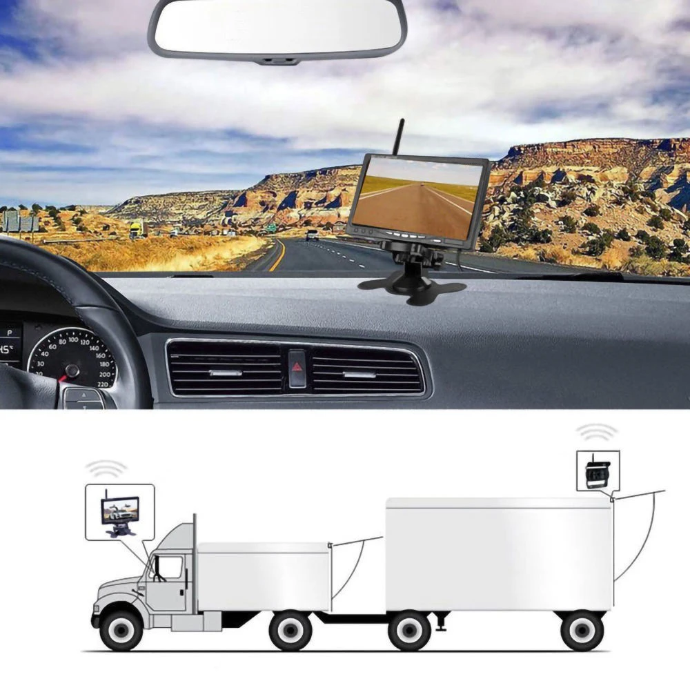 Kamera Mundur Nirkabel HD 7''  - Cameras ulasan dan harga